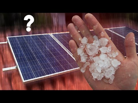 📈 Painel solar SUPORTA chuva de GRANIZO?