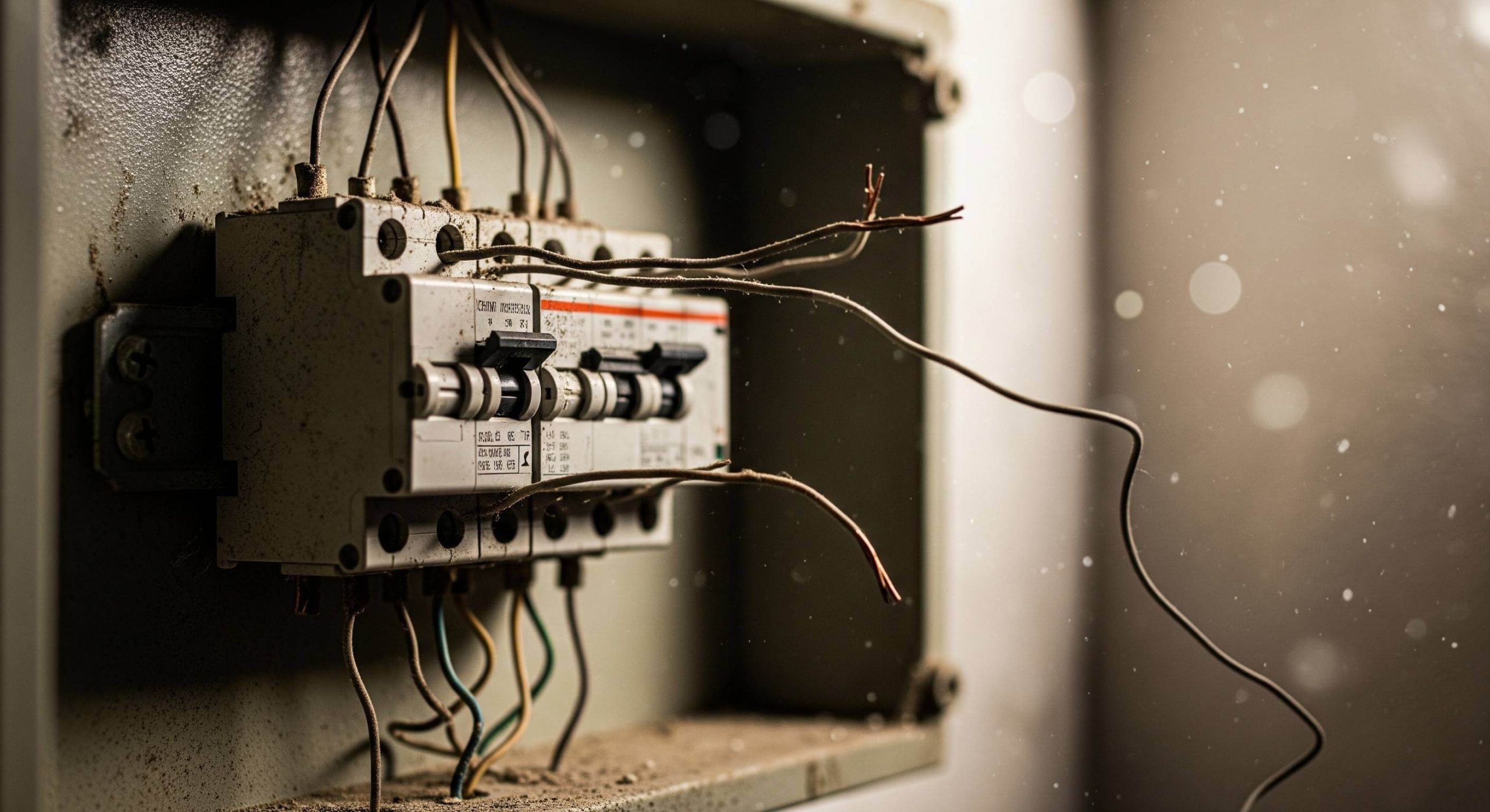 Quadro elétrico mal dimensionado, com bitola inadequada e condutores mal encaixados, é uma frequente causa da queda de tensão residencial