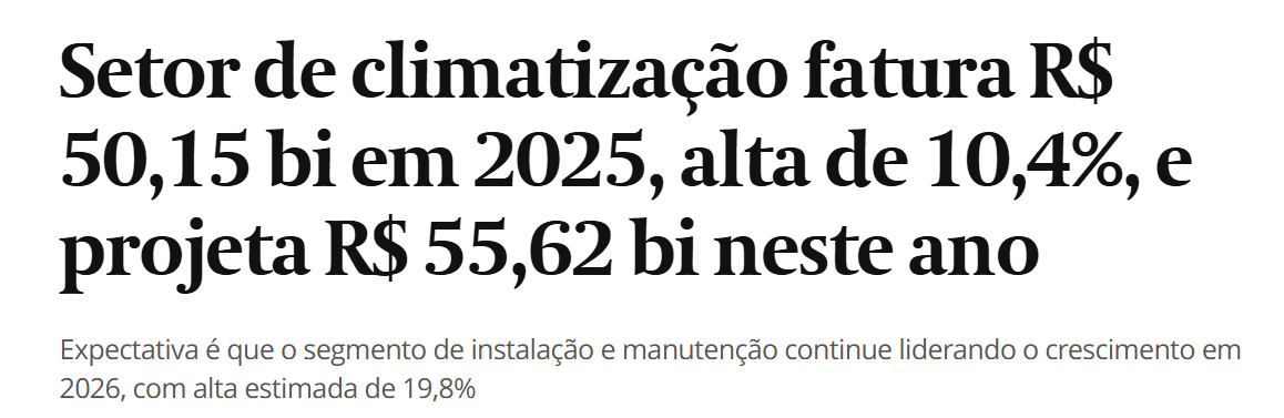 Notícia Mercado de Ar-Condicionado 2