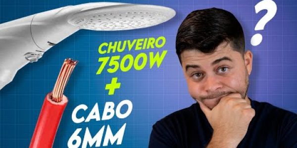 Chuveiro de 7500W em cabo 6mm2 dá ruim? 🚿