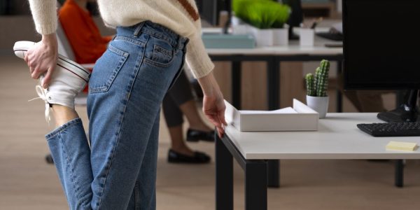 Trabalho em pé no escritório